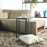 FERRO Walnut with Steel Legs Side Table