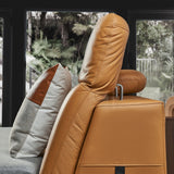 FLIQ Leather with Adjustable Headboard Bed Frame