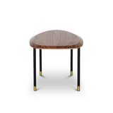 CELADON Coffee Table With Gold-Tipped Steel Legs