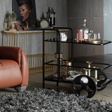 ASSAM Bronze Mirror Tea Trolley