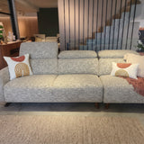 HIRO Modular Fabric Sofa with Adjustable Headrest