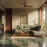 HIRO Modular Leather Sofa with Adjustable Headrest