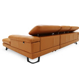 KORUS Leather Adjustable Headrest Modular Sofa