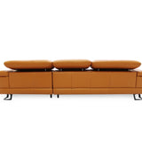 KORUS Leather Adjustable Headrest Modular Sofa