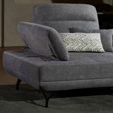TRUSO Fabric Push Back with Adjustable Arms Sofa