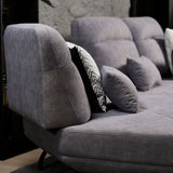 TRUSO Fabric Push Back with Adjustable Arms Sofa