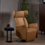 WINGBACK Leather Motorised Recliner Armchair