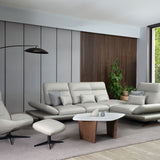 LOVY Full Thick Leather Pushback Sofa