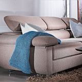 APOLLO Fabric Sofa with Seat Cushions and Adjustable Headrest