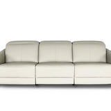 PENNA Leather Motorised Recliner with Adjustable Headrests Modular Sofa