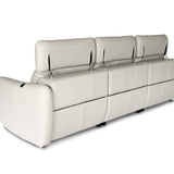 PENNA Leather Motorised Recliner with Adjustable Headrests Modular Sofa