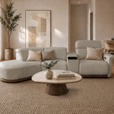 ASHER Large Modular Motorised Leather Sofa