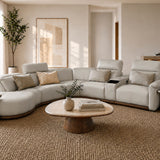 ASHER Large Modular Motorised Leather Sofa