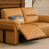 SCOTT Modular Leather Push-Back Motorised Sofa