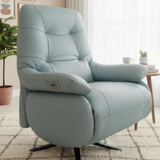 BOB Full Thick Leather Motorised Recliner Armchair