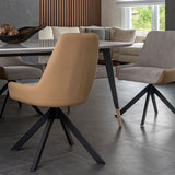 APEX Fabric & Faux Leather Dining Chair