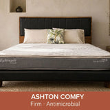 ASHTON Comfy High Resilient Polyurethane with Individual Pocketed Spring Support Foam Mattress
