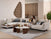 EVITA Large Modular Fabric Sofa with Removable Cushion Covers