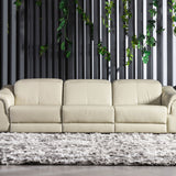 PLUME Leather Motorised Adjustable Headrest Recliner Sofa
