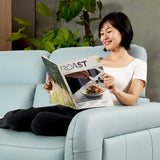 HIRO Modular Leather Sofa with Adjustable Headrest