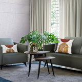 SHAKERS Fabric Sofa with Synthetic Leather Body