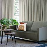 SHAKERS Fabric Sofa with Synthetic Leather Body