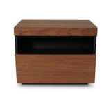SLIDE Walnut Bedside Table