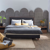 TRINITY Faux Leather Headboard Bed Frame