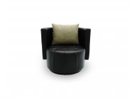 Club Swivel Leather Armchair