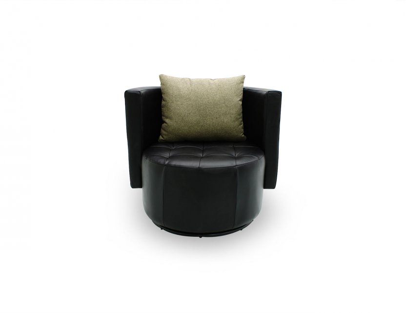 Club Swivel Leather Armchair