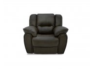 Plush Manual Leather Recliner Sofa