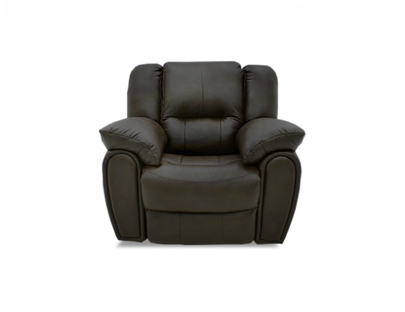 Plush Manual Leather Recliner Sofa