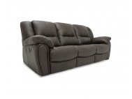 Plush Manual Leather Recliner Sofa