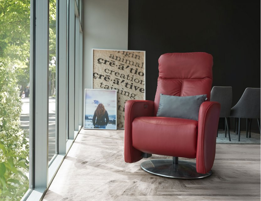 Seva Motorised Leather Recliner Armchair