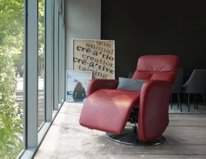 Seva Motorised Leather Recliner Armchair
