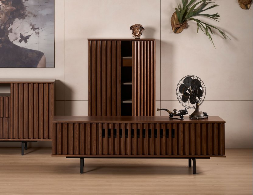 Louvre Fluted TV Console