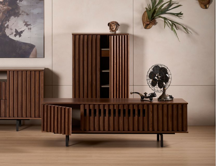 Louvre Fluted TV Console