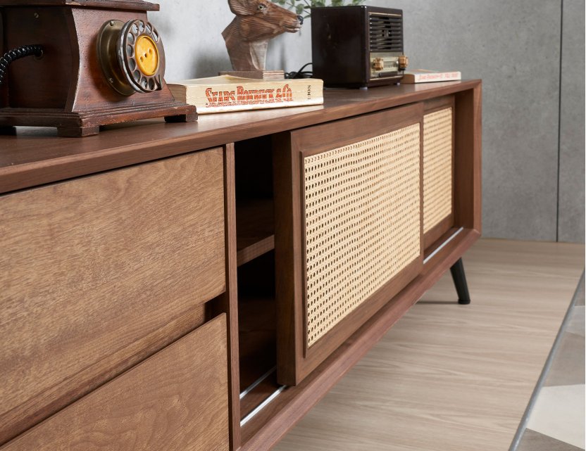 Nash Rattan Tv Console