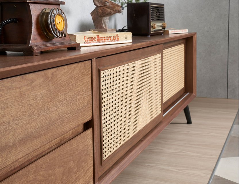 Nash Rattan Tv Console