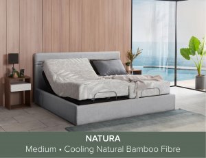 Float Adjustable Bed with Natura Mattress and USB Ports