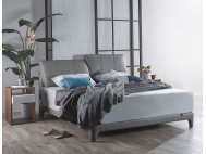 Gaze Bedframe Half Leather with USB Ports and Bluetooth Speakers with Mattress Bedroom Package