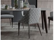Black Beauty Granite Dining Table 1.9m with 6 Hatch Dining Chairs