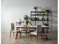 Bolda Grey Quartz Top Dining Table 1.8m with 4 Flex Dining Chairs