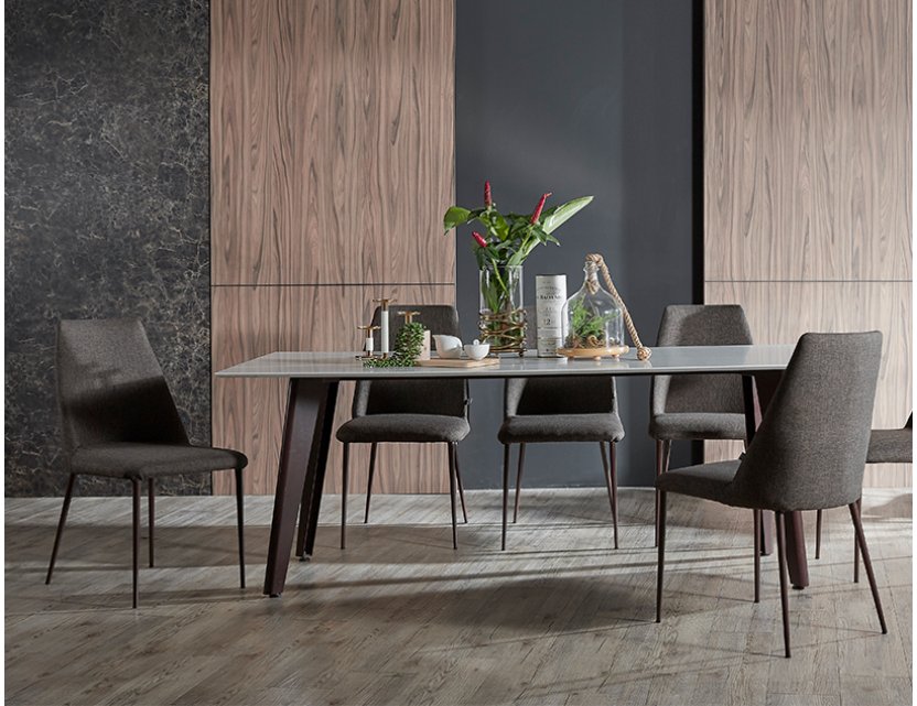 Kay Quartz Top Dining Table 2.4M + 8 Henry Chairs