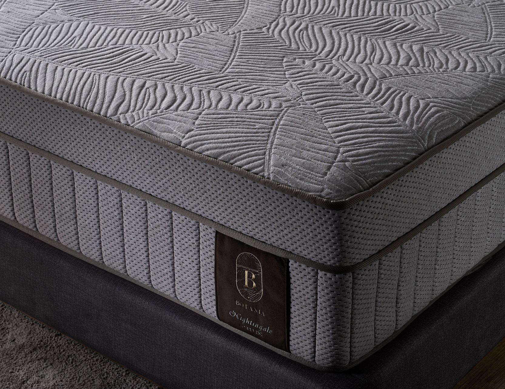 Botania king size latex mattress close-up
