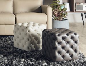 Chester Genuine Full Cowhide Leather Stool