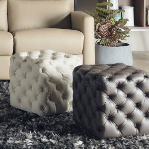 Chester Genuine Full Cowhide Leather Stool Chester Genuine Full Cowhide Leather Stool