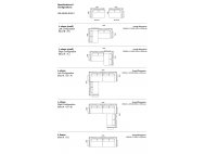 Celadon Small L-Shape Modular Fabric Sofa With Movable Side Table