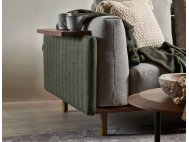 Celadon 4 Seater Modular Fabric Sofa With Adjustable Side Table