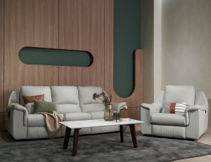 Concerto Motorised Leather Recliner Sofa with High Backrest Concerto Motorised Leather Recliner Sofa with High Backrest